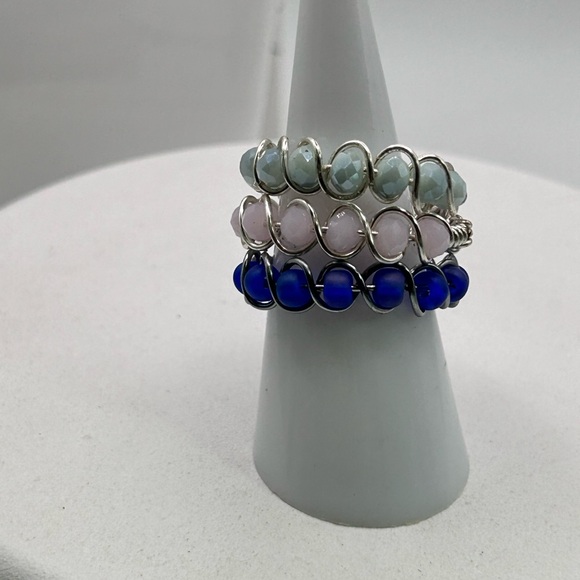 Stackable beaded rings. - Picture 6 of 12